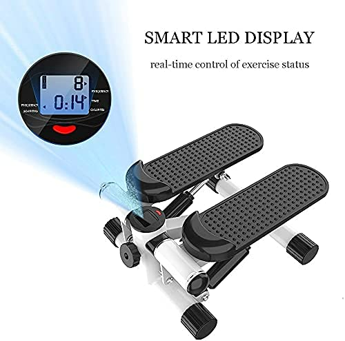 Mini Stair Stepper with Resistance Bands – Portable Full Body Home Workout Machine