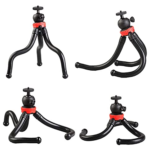 Flexible Octopus Tripod for Phone & Camera โ Mini Tripod Travel Stand with Phone Clip Mount