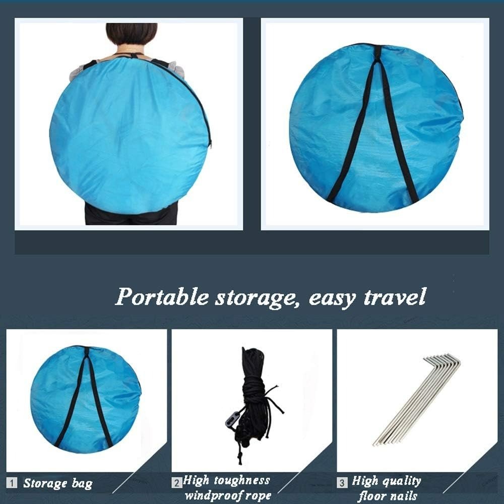 Automatic Pop-Up Tent โ Double Door, Single Layer, Waterproof & Windproof for Outdoor Camping with Carry Bag โ Green