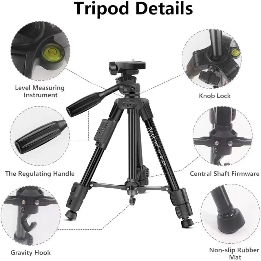 NeePho Extendable Tripod Stand Selfie Stick Multifunction Tripod 380A