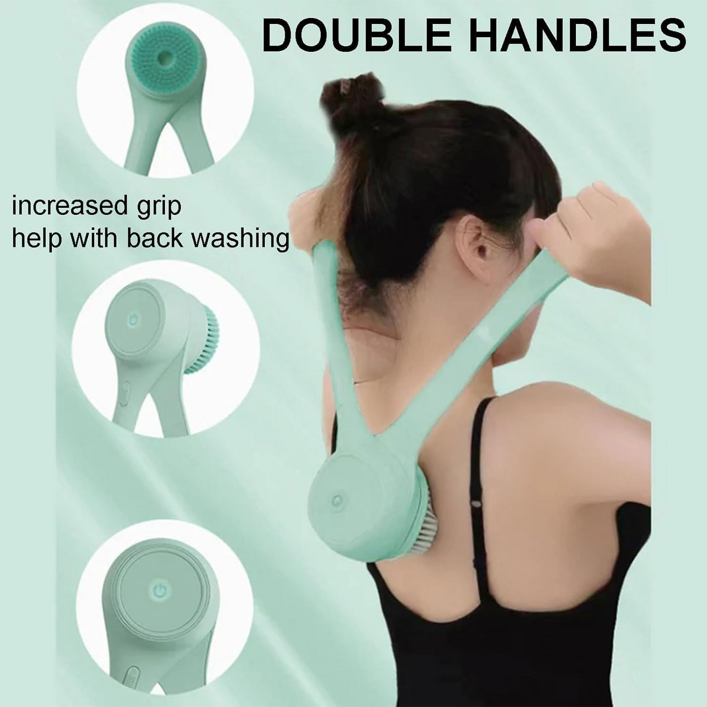 5 in 1 Electric Shower Brush, Body Scrubber Exfoliating Massage