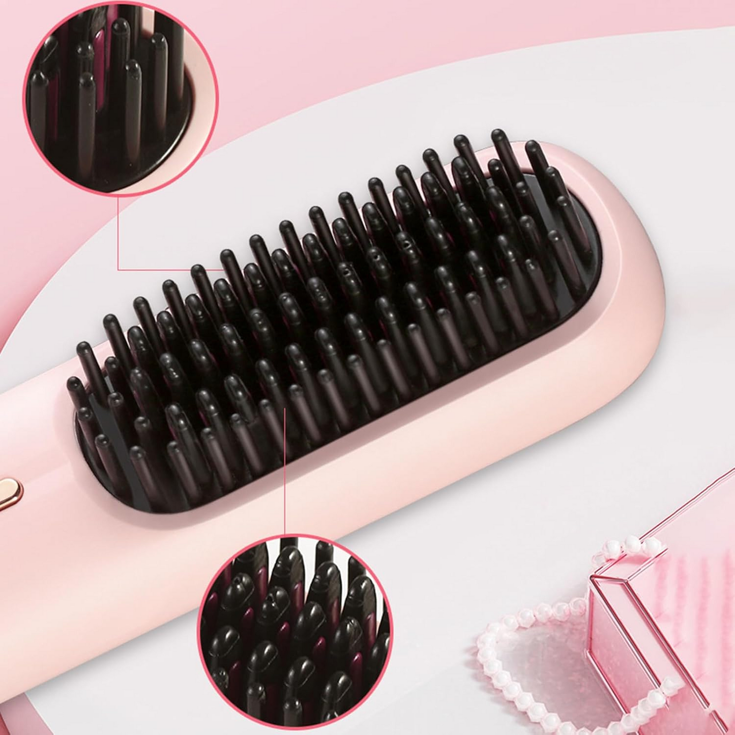 Portable Hair Straightener Brush
