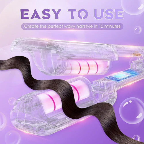 Multifunctional Hair Wavy Curler V Shaped Curling Iron for Beach Waves With 4 Adjustable Temperatures