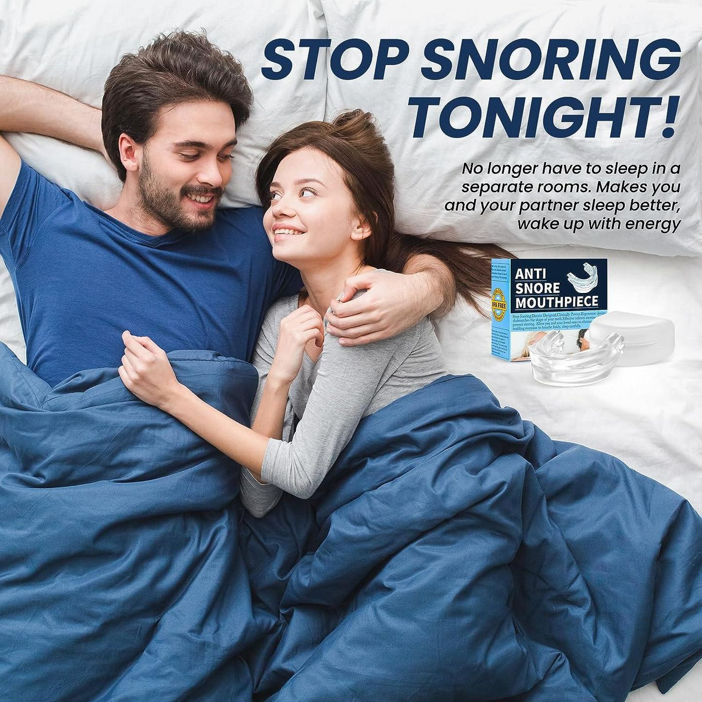 Anti-Snoring Mouth Guard โ Comfortable Mouthpiece for Men & Women