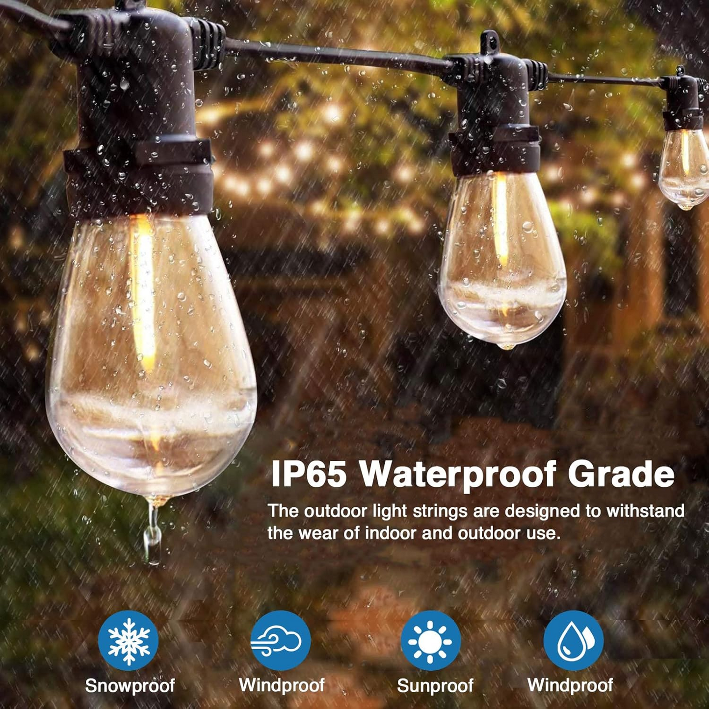 Outdoor String Led Lights With Bulbs