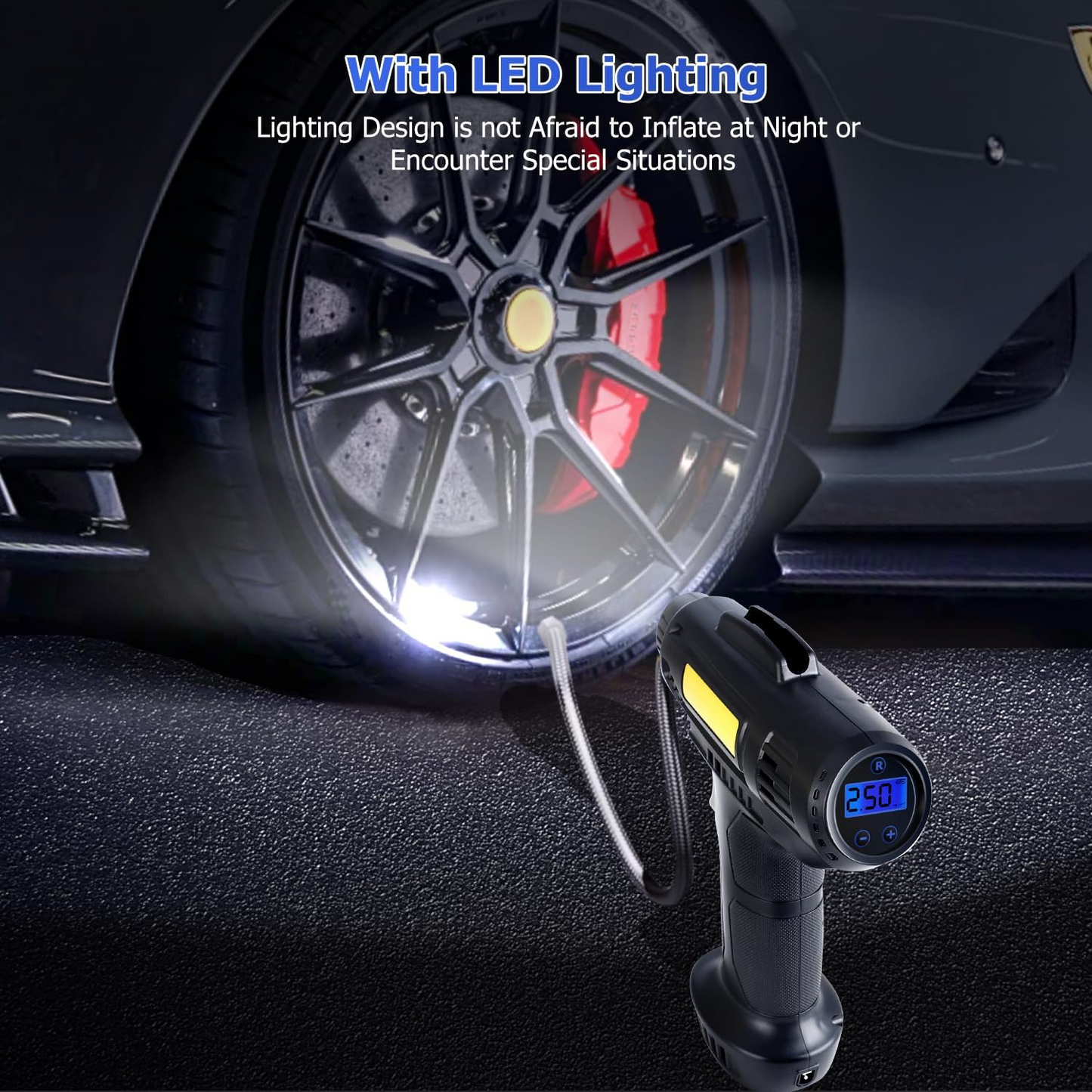 Tyre Inflator Pump Car Air Compressor Auto Shut-Off Portable 12V