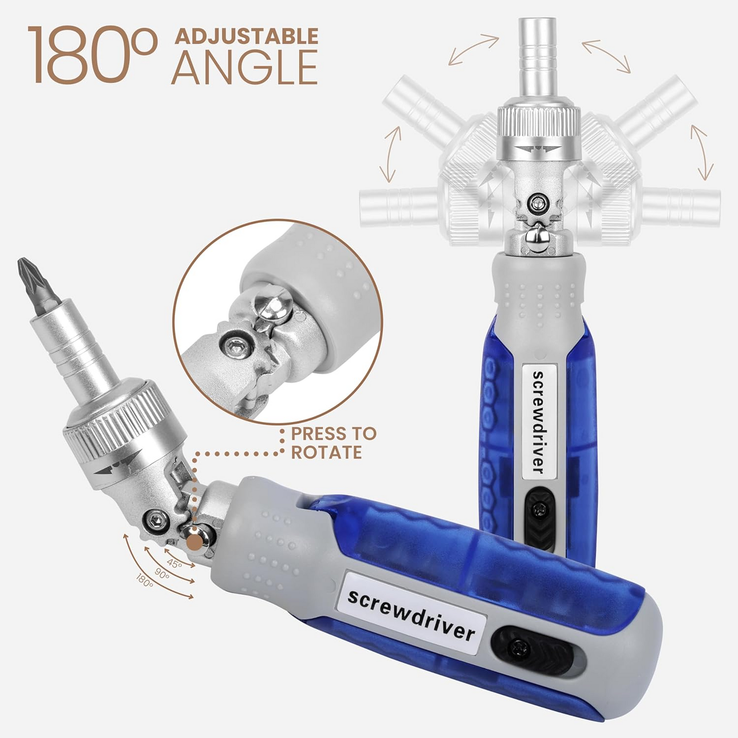 15 in 1 Magnetic Ratchet Screwdriver Set โ Multi-Angle Adjustable Tool Kit for DIY Repairs