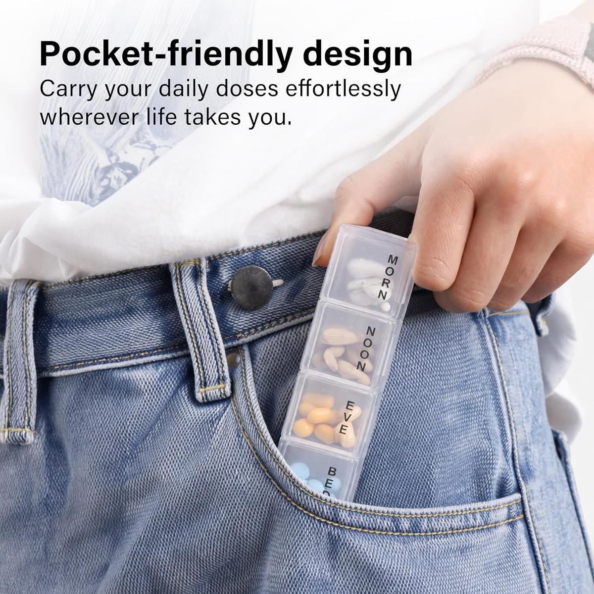 7 days clear pill organizer