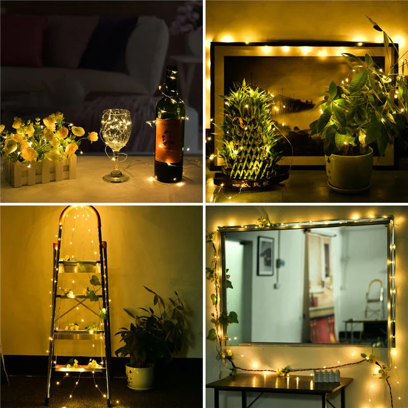 500 LED Fairy Copper String Lights 50 Meter Waterproof Multicolors Light Christmas
