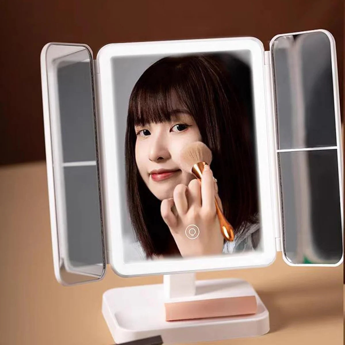 Smart LED Makeup Mirror Foldaway