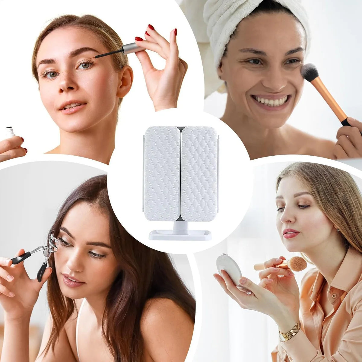 Smart LED Makeup Mirror Foldaway