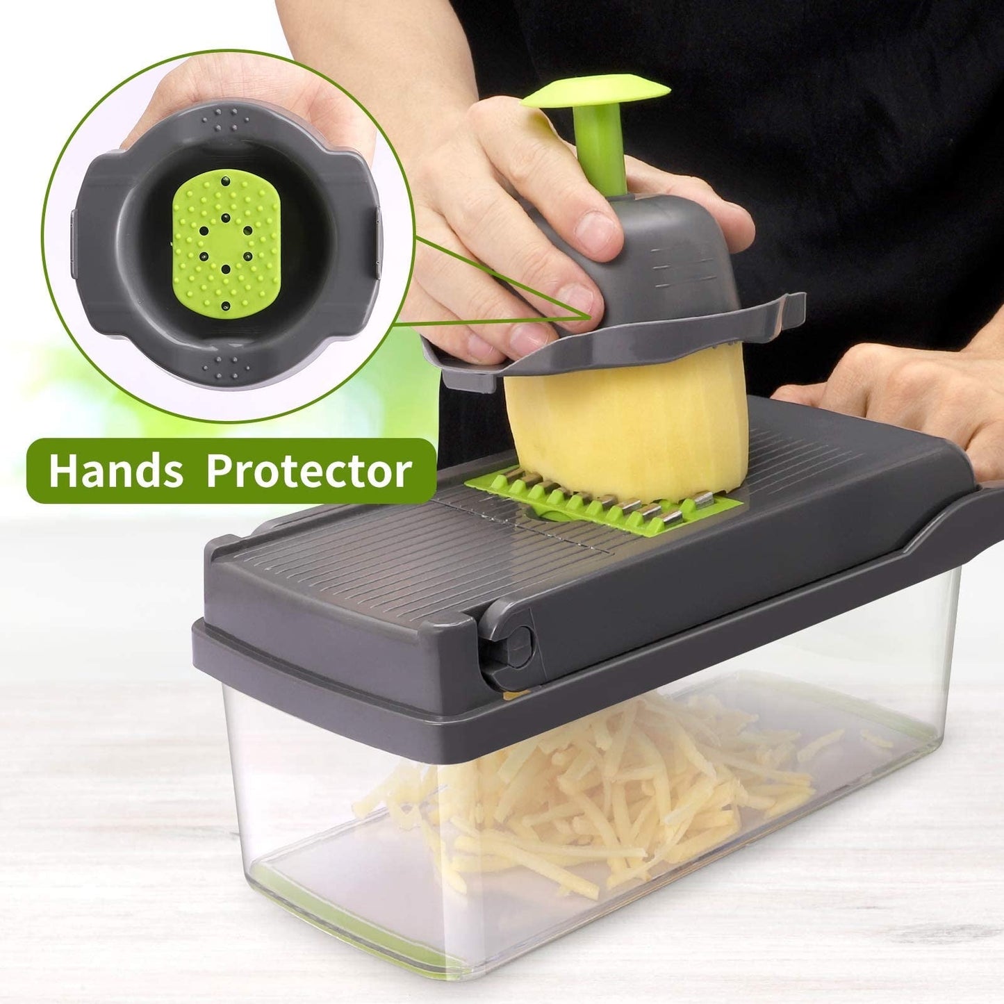 14 Pcs Multifunctional Vegetable Cutter Food Cutter Potato Cutter, Egg Separator Slicer