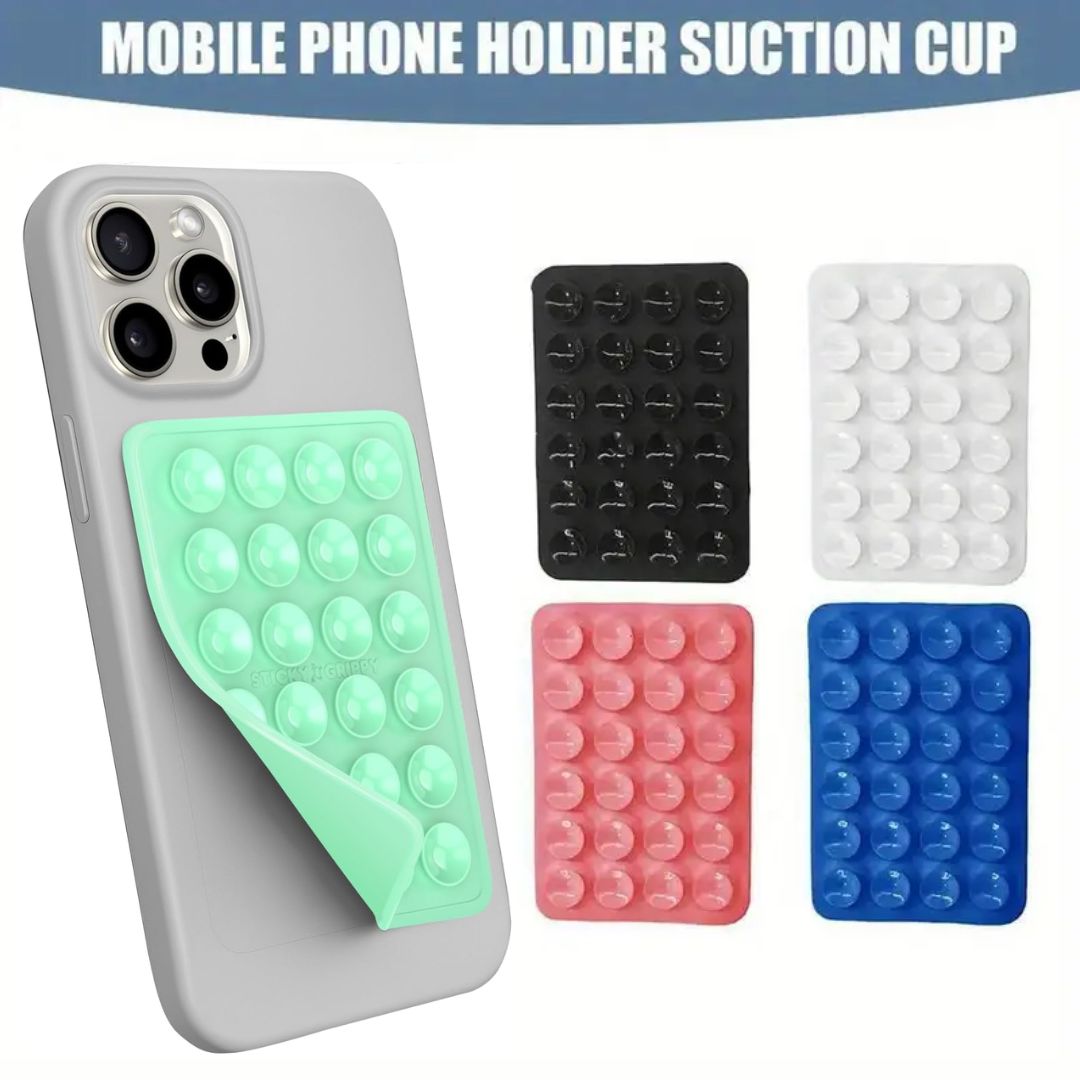 Suction Phone Case Mount, Sillicon Adhesive Phone