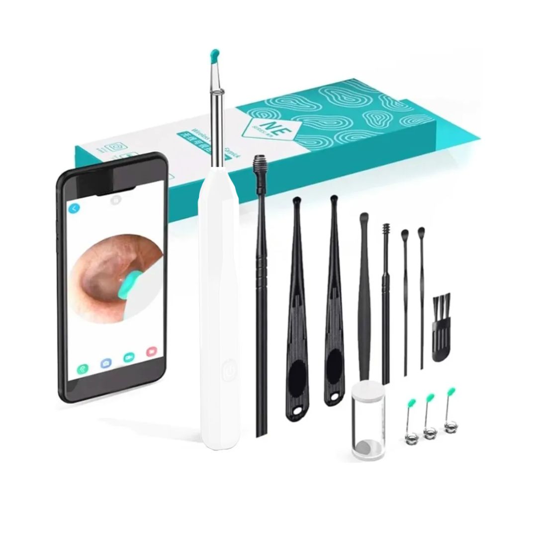 Ear Wax Removal Tool with Camera – HD Ear Cleaner with 6 LED Lights