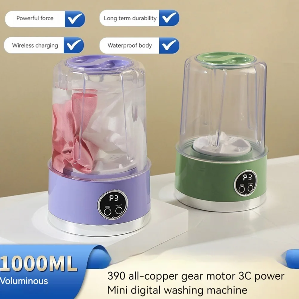 Portable Mini Washing Machine Rechargeable Washer