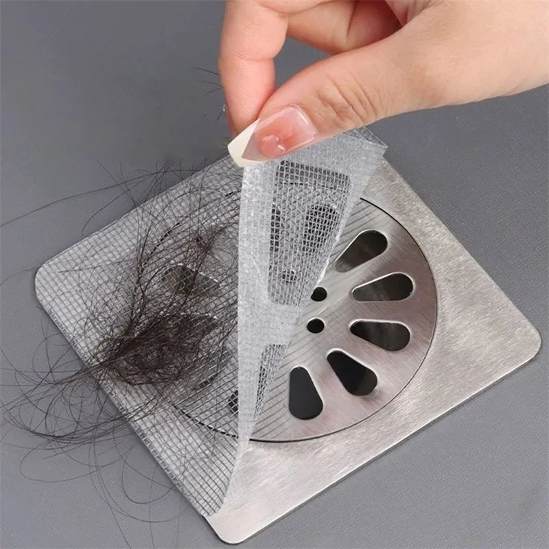 Set of 10 Anti-Clog Mesh Drain Filter โ Hair & Insect Resistant Bathroom Screen