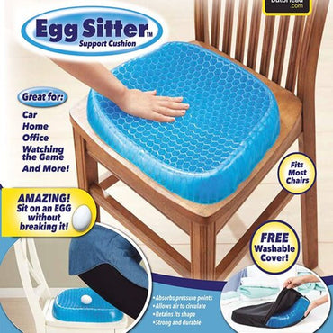 Silicone Gel Honeycomb Cushion pillow with Non-Slip Cover β Soft, Breathable Support for Home, Office, Car & Wheelchair