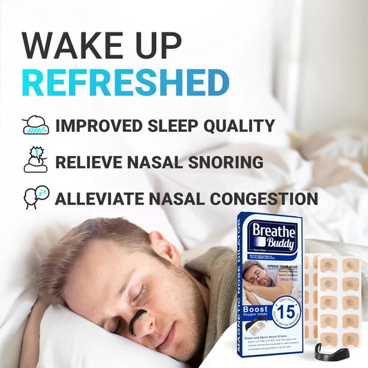 Magnetic Nasal Strips Snoring Relief Kit with Nose Clip
