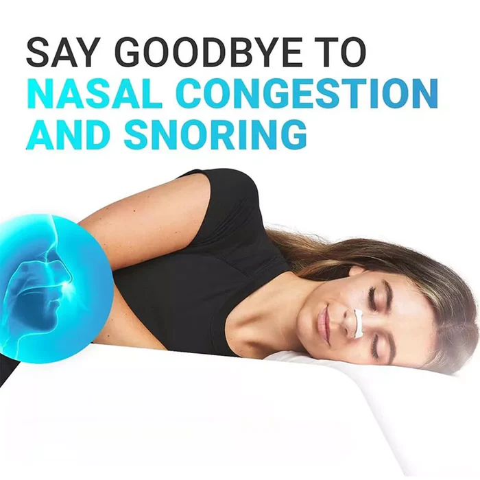 Magnetic Nasal Strips Snoring Relief Kit with Nose Clip