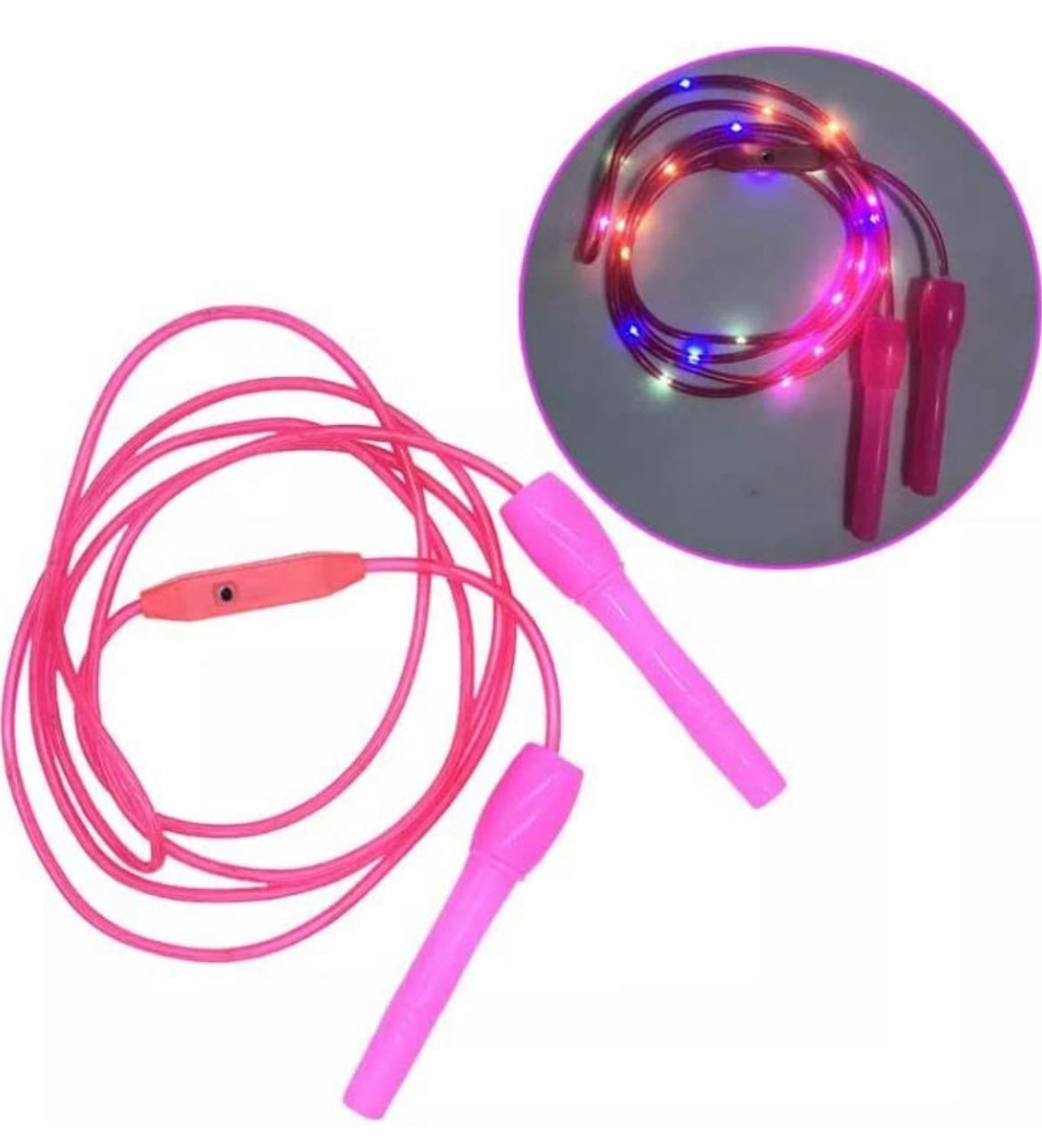 Jumprope LED Lights Exercise Toy for Boys and Girls Indoor Outdoor Jump Rope 110 Inches