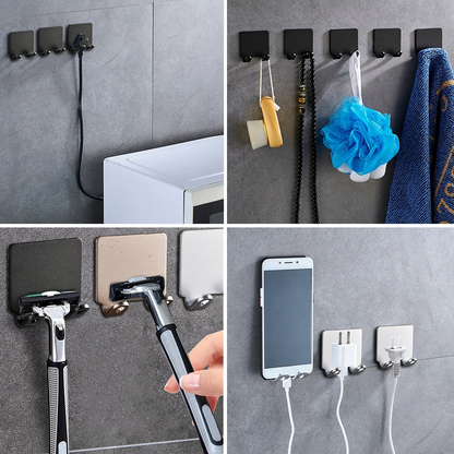 Adhesive Hook Hangers Storage Rack Kitchen Hooks Hanger Hook Bathroom Accessories
