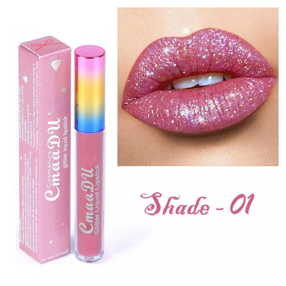 Glitter lipstick waterproof