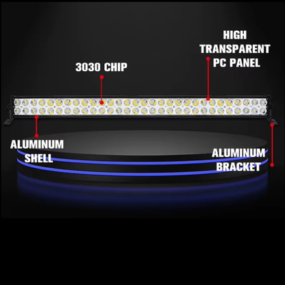 Off-Road Dual-Row LED Work Light Bar  Cool White IP67 Waterproof