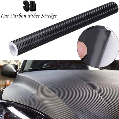 3D Carbon Fiber Car Sticker Waterproof Car Loading Edge - Door Sill - Paint Protection Film (L203 x W25)cm