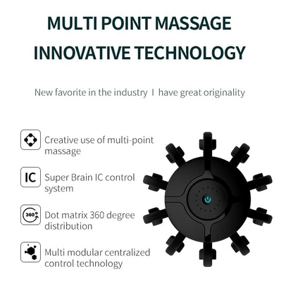 Portable Black Electric Head Massager – Hands-Free Stress, Headache & Pain Relief