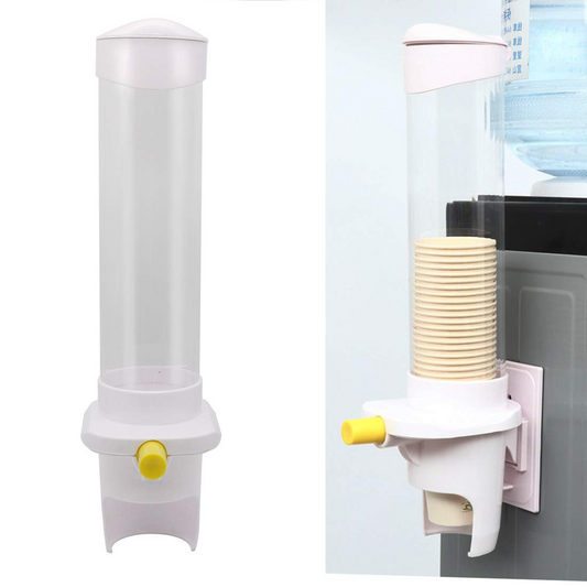 Cup Dispenser Pull Type Paper Water Disposable Button Press Cup Remover Holder For Home Offices Shops And Hospital