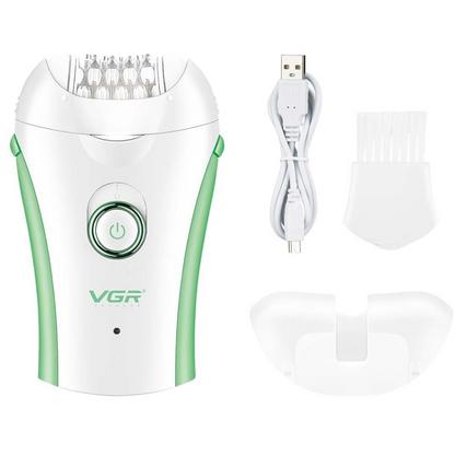 VGR Compact Professional Cordless Women Epilator for different body areas for gentle hair removal V705
