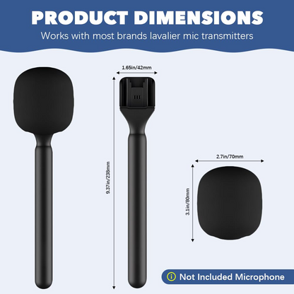 Universal Wireless Microphone Interview Handle