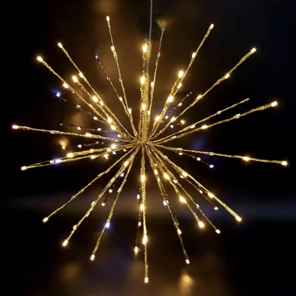 Starburst Light Lighted Ball 120 LED Firework Lights Twinkle Hanging Ball