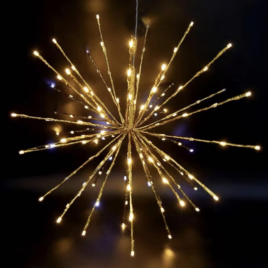 Starburst Light Lighted Ball 120 LED Firework Lights Twinkle Hanging Ball