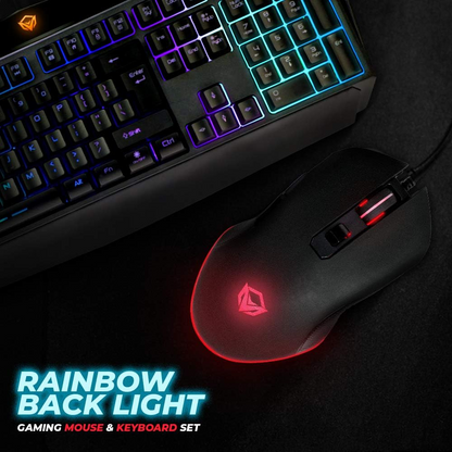 Backlit Gaming Keyboard and Mouse Combo Meetion C510 USB