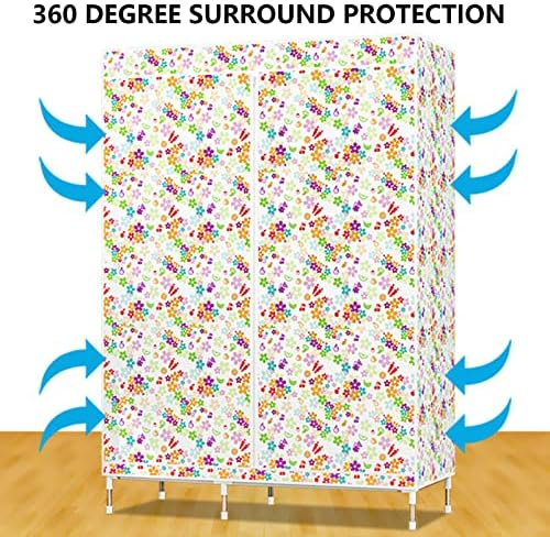 Foldable Clothes Storage with Hanging Rail 88105