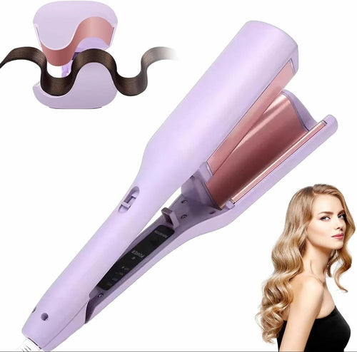 Multifunctional Hair Wavy Curler V Shaped Curling Iron for Beach Waves With 4 Adjustable Temperatures