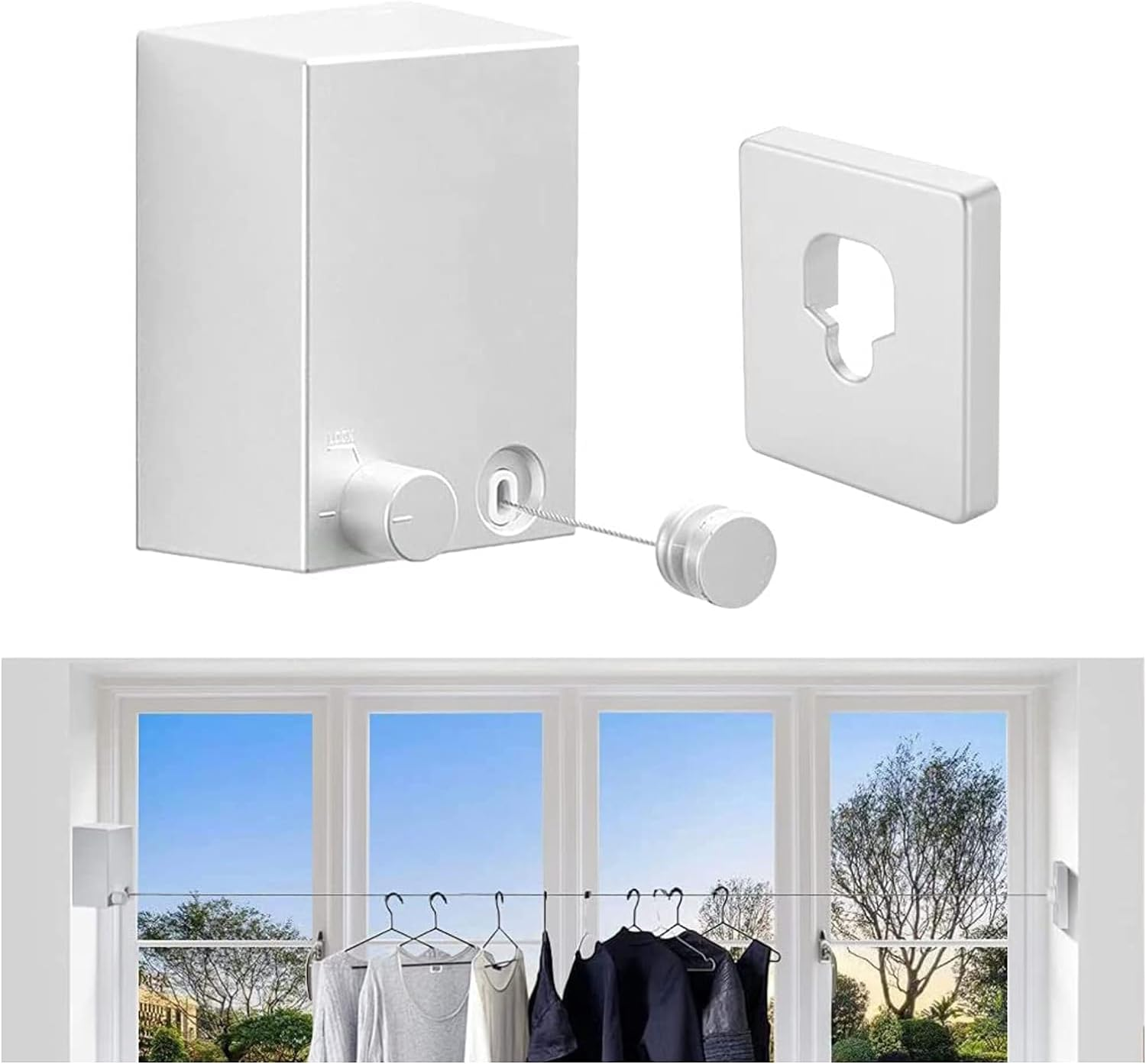 Retractable Clothesline - Clothes Drying Rope Adjustable – RAF LEBANON