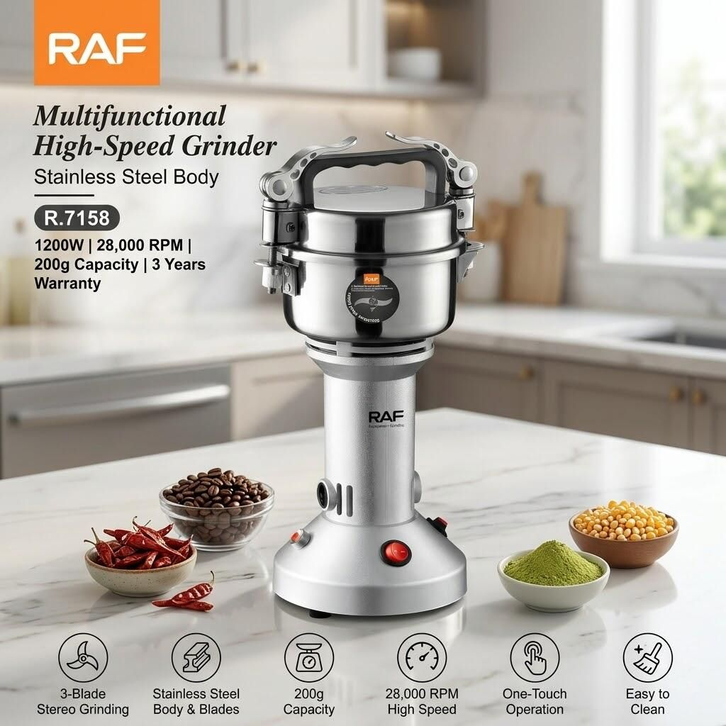 RAF R.7158 Electric Coffee & Spice Grinder 150W