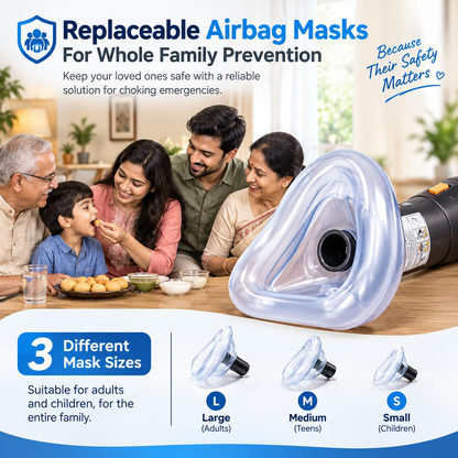 Automatic Anti-Choking Rescue Device – 3 Mask Sizes