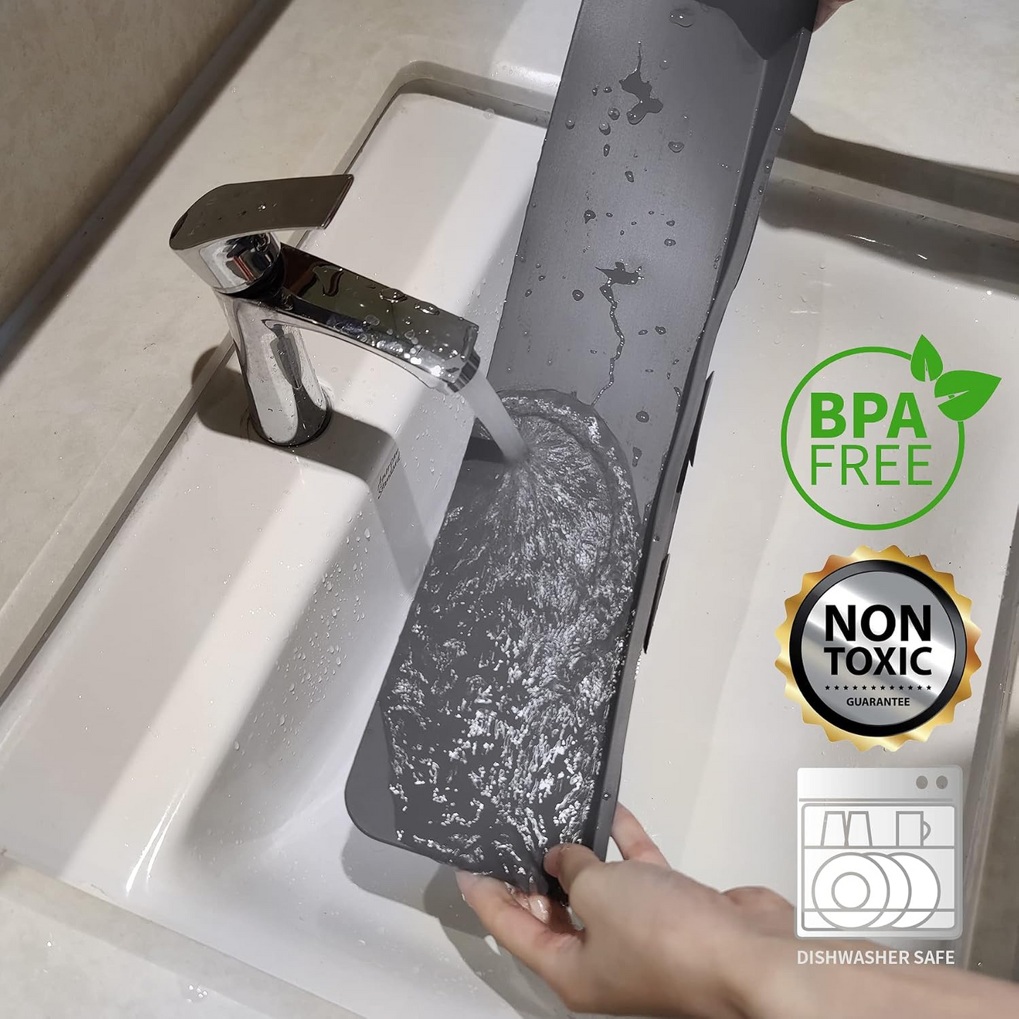 SILICONE SINK SPLASH SUCTION GUARD