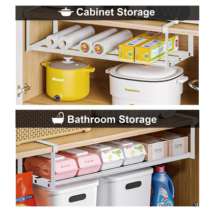 Expandable Shoe Rack Organizer - Adjustable Shoe Rack & Under Cabinet Shelf