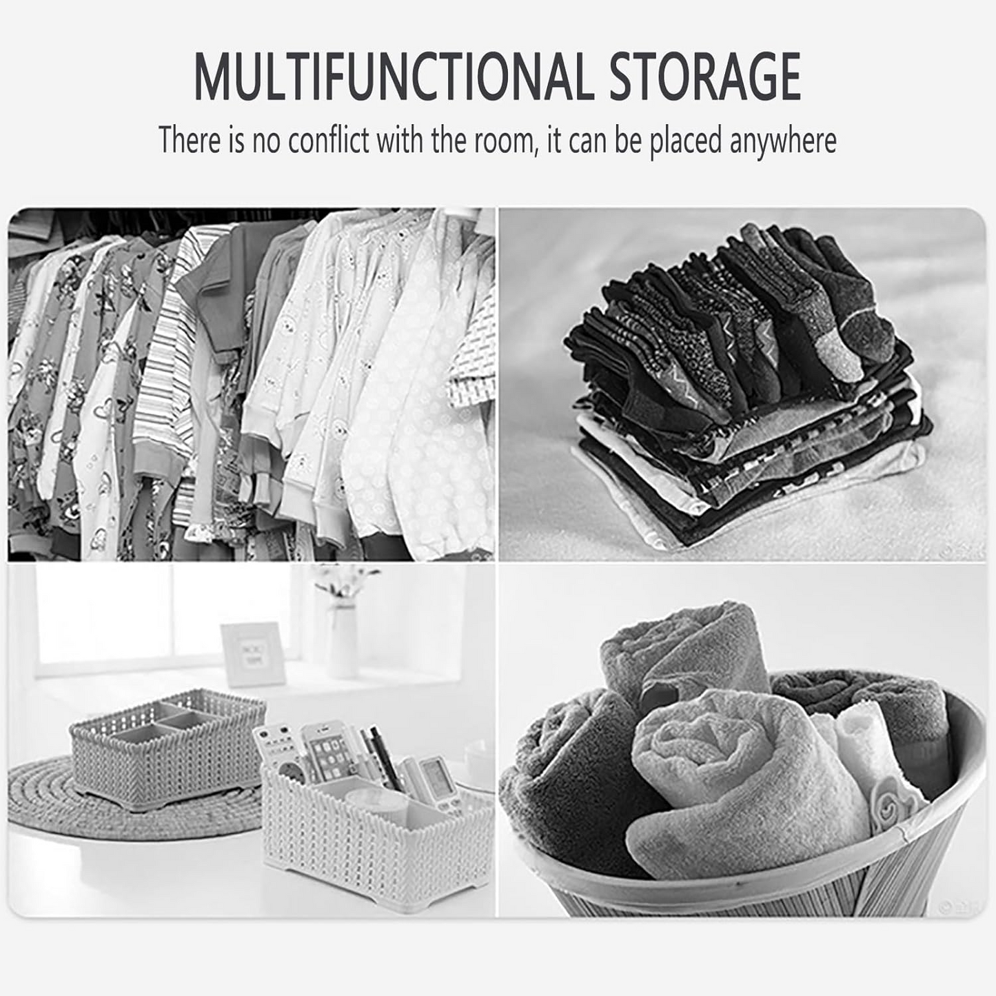 3-in-1 Coat Rack & Shoe Rack Organizer 4 Tier Storage Organizer with Hooks