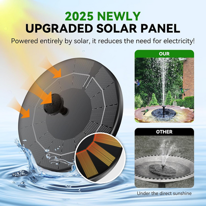 Solar Bird Bath Water Fountain Pump