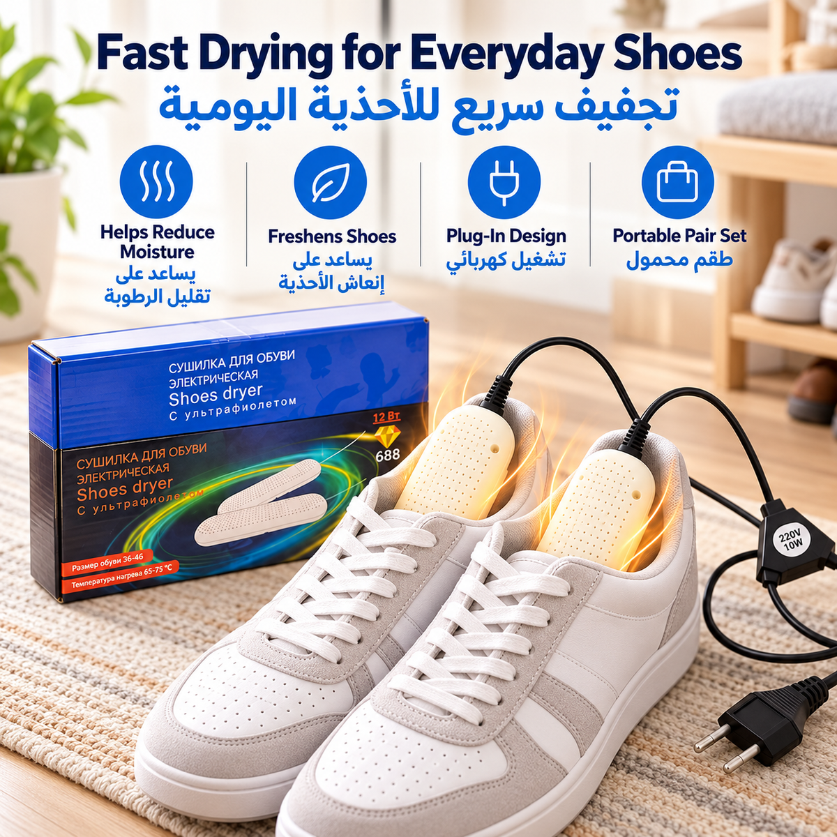 Electric Shoe Dryer – Dual Heating Shoe & Boot Drying Device