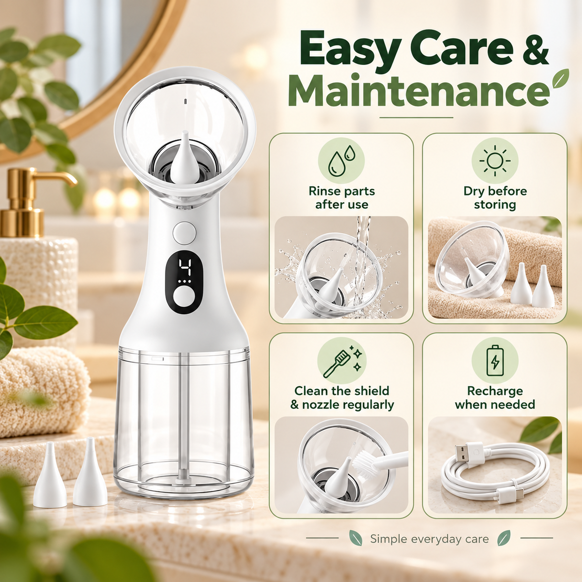 Electric Automatic ear wax removal kit