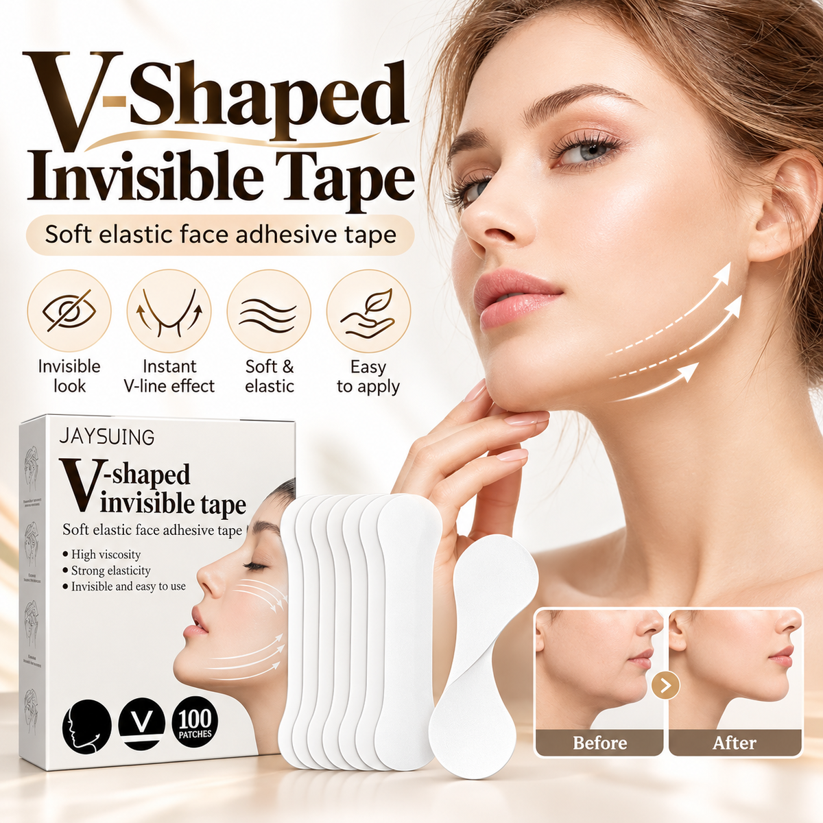 100-Piece Face Lifting Tape Kit