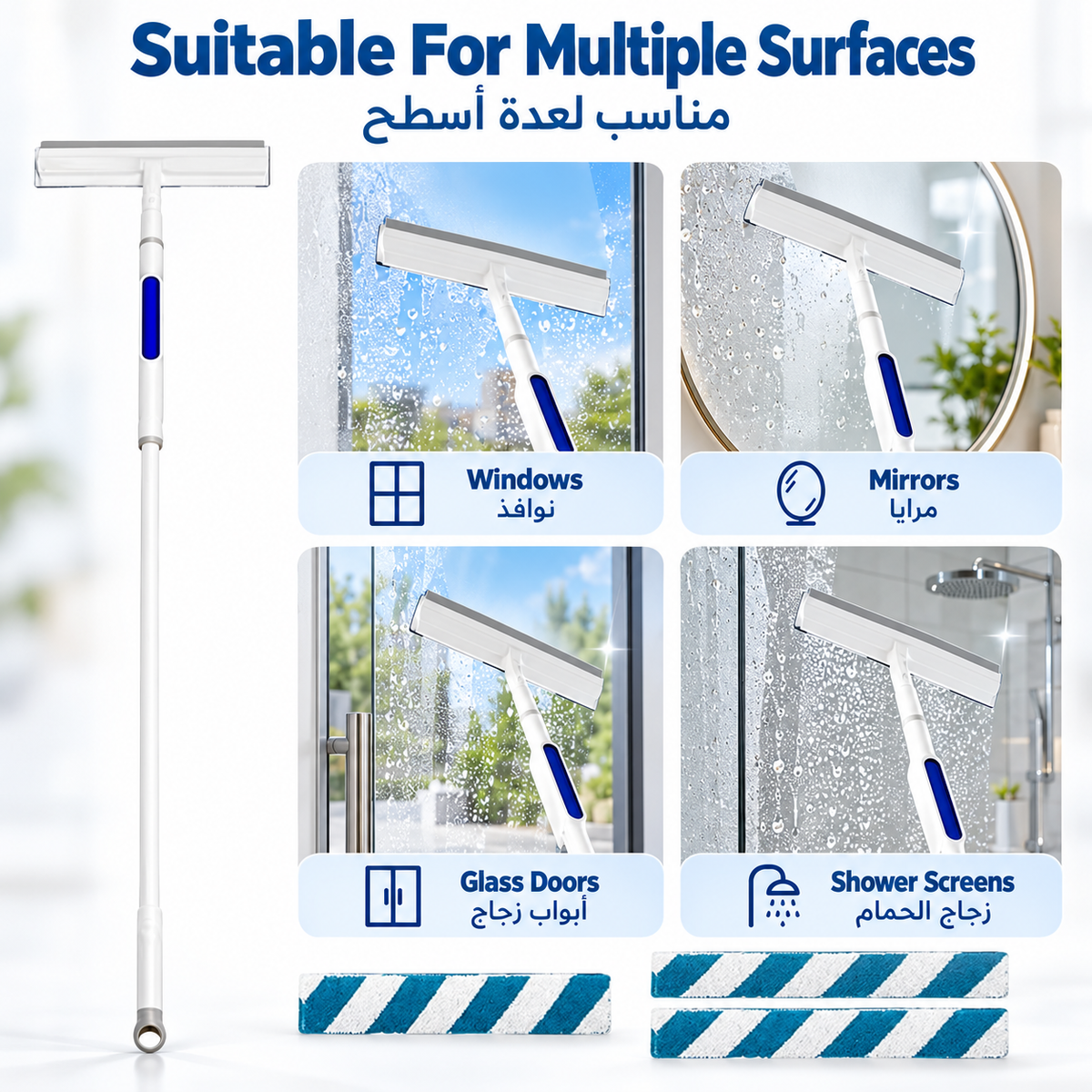 Double-Sided Spray Window Cleaner