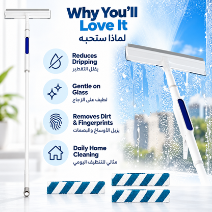 Double-Sided Spray Window Cleaner