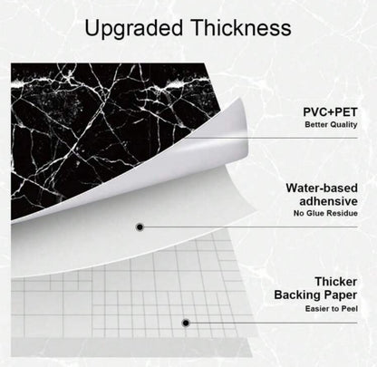 Luxury Marble Self-Adhesive PVC Wallpaper Roll 5 Meter
